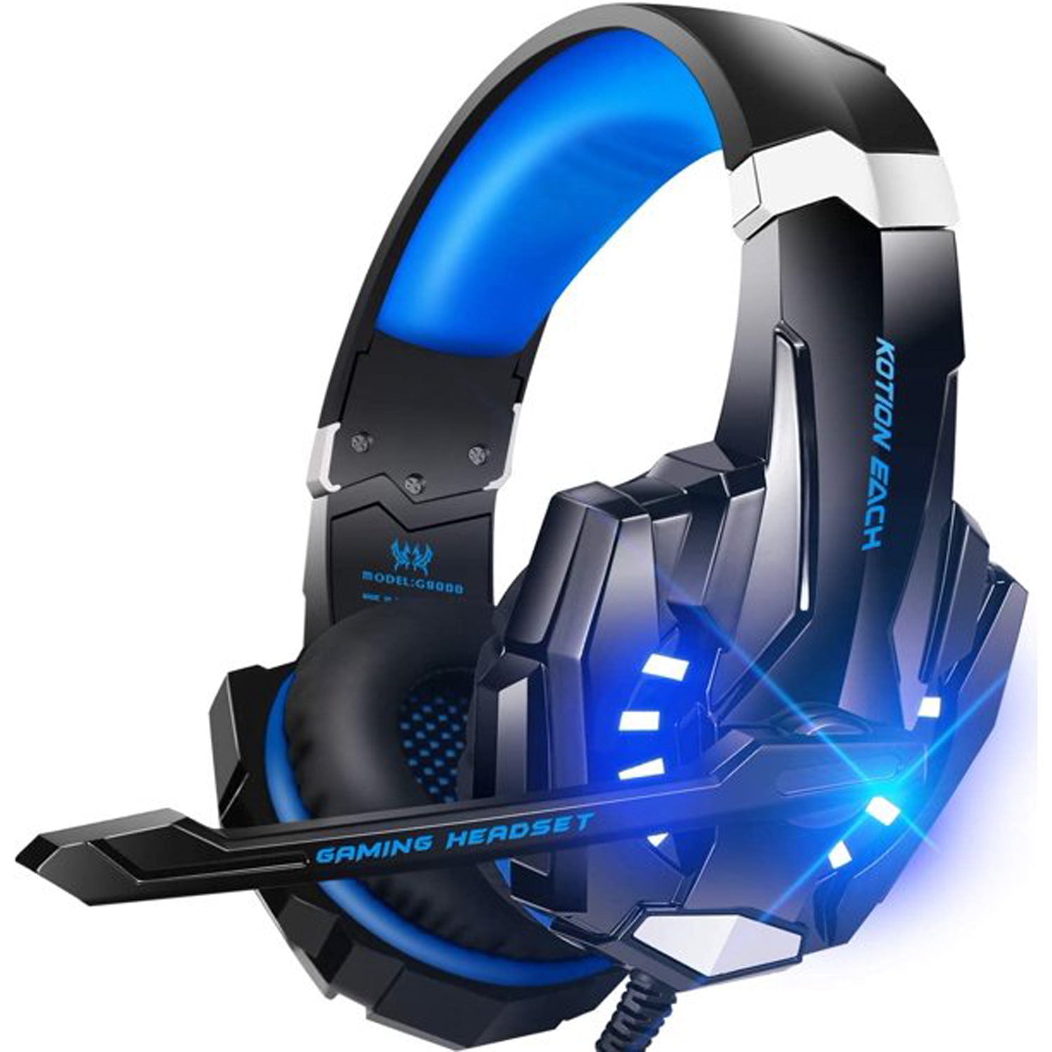 KOTION EACH Inzhuo G9000 headset, wired computer luminous headset PS5 game headset