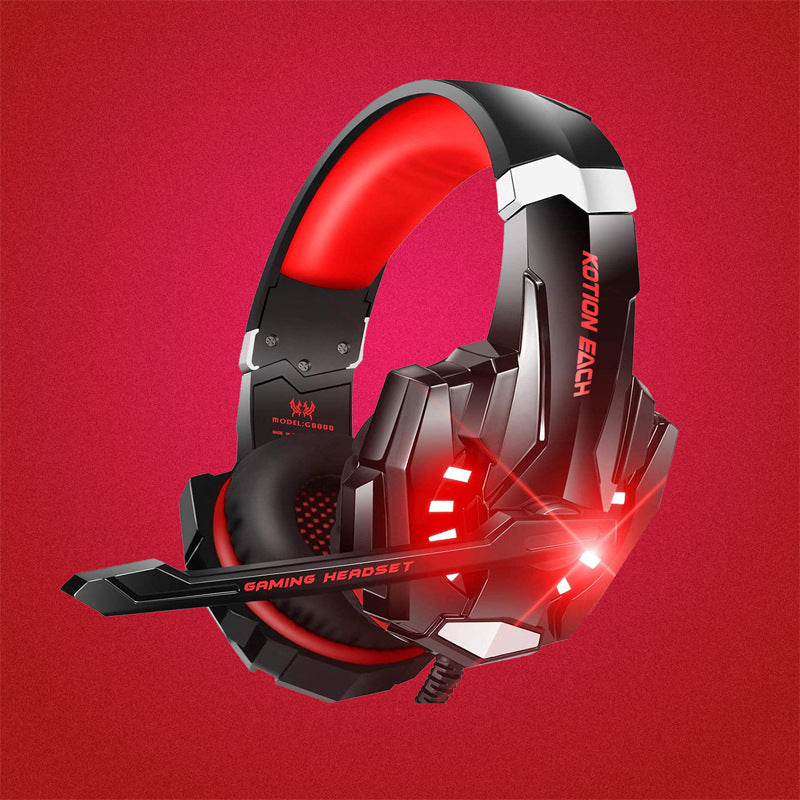 KOTION EACH Inzhuo G9000 headset, wired computer luminous headset PS5 game headset