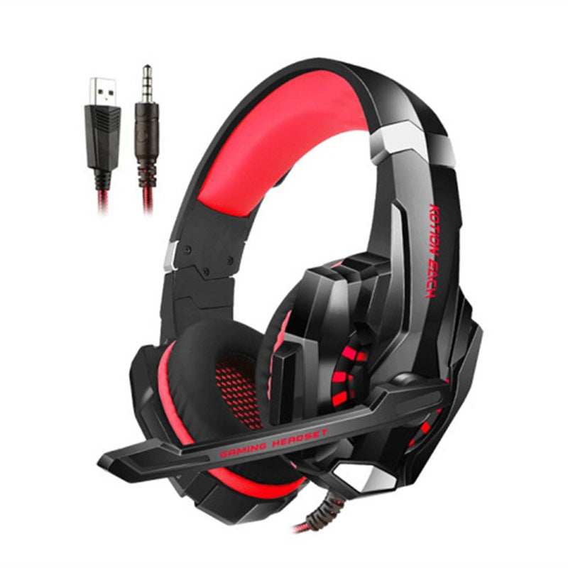 KOTION EACH Inzhuo G9000 headset, wired computer luminous headset PS5 game headset