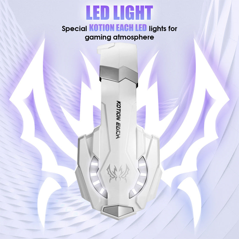 KOTION EACH Inzhuo G9000 headset, wired computer luminous headset PS5 game headset